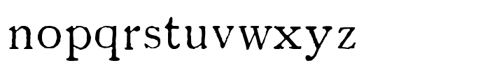 1822 GLC Caslon Normal Font LOWERCASE