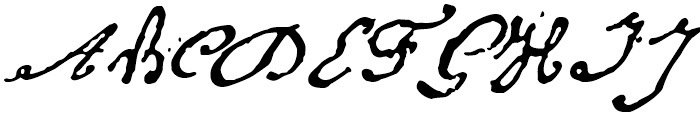 1848 Barricades Italic Font UPPERCASE