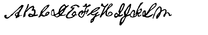 1863 Gettysburg Bold Font UPPERCASE