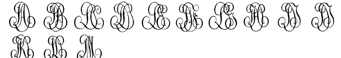 1864 GLC Monogram C - D Font LOWERCASE