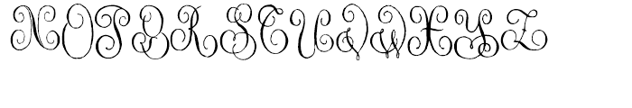 1864 GLC Monogram Initials Font UPPERCASE