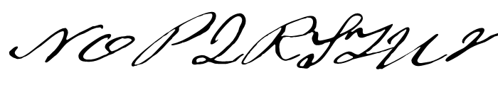 1871 Dreamer Script Normal Font UPPERCASE