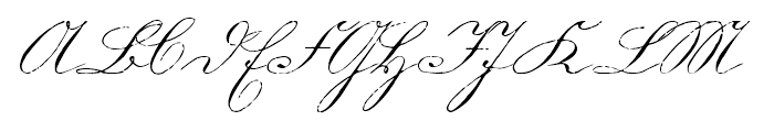 1880 Kurrentshrift Easy Normal Font UPPERCASE