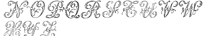 1886 Romantic Initials Font LOWERCASE