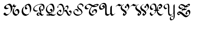 1890 Registers Script Normal Font UPPERCASE