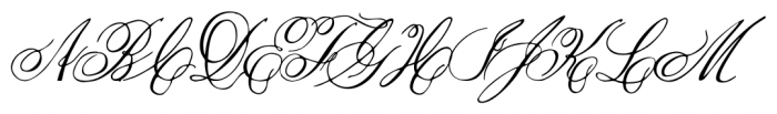 1845  Mistress Italic Font UPPERCASE