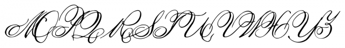1845  Mistress Italic Font UPPERCASE