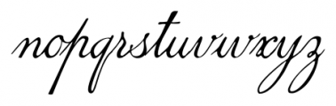 1845  Mistress Italic Font LOWERCASE