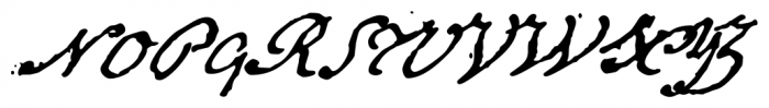 1848 Barricades Italic Font UPPERCASE
