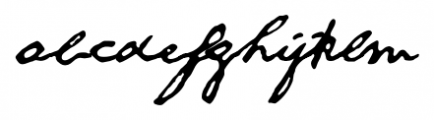 1863 Gettysburg Bold Font LOWERCASE