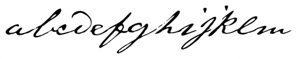 1871 Dreamer Script Normal Font LOWERCASE