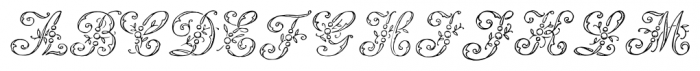 1886 Romantic Initials Regular Font UPPERCASE