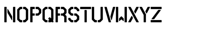 18 Army Font LOWERCASE