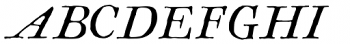 1820 Modern Italic Font UPPERCASE