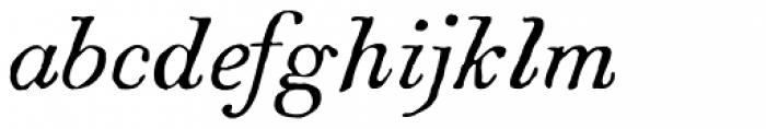 1820 Modern Italic Font LOWERCASE