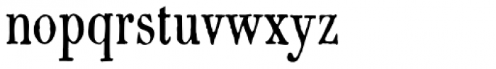 1820 Modern Narrow Font LOWERCASE