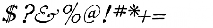 1822 GLC Caslon Italic Font OTHER CHARS