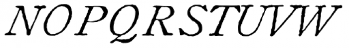 1822 GLC Caslon Italic Font UPPERCASE