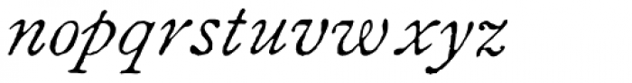 1822 GLC Caslon Italic Font LOWERCASE