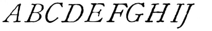 1822 GLC Caslon Pro Italic Font UPPERCASE