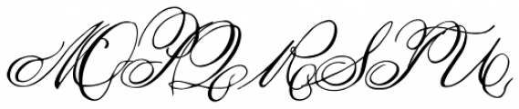 1845 Mistress Italic Font UPPERCASE