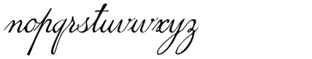 1845 Mistress Italic Font LOWERCASE