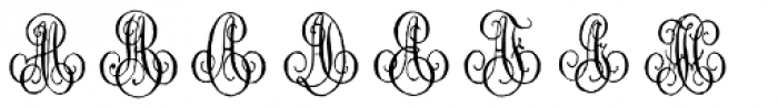 1864 GLC Monogram AB Font UPPERCASE
