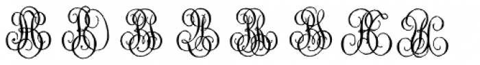 1864 GLC Monogram AB Font LOWERCASE