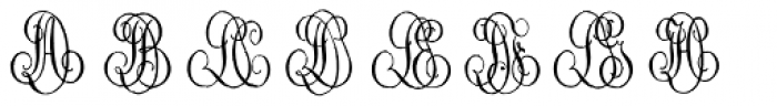 1864 GLC Monogram CD Font LOWERCASE