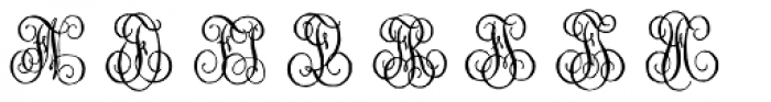 1864 GLC Monogram EF Font LOWERCASE