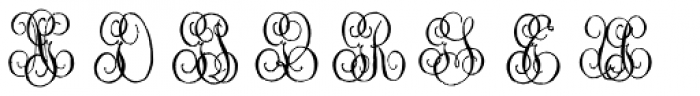 1864 GLC Monogram GH Font UPPERCASE