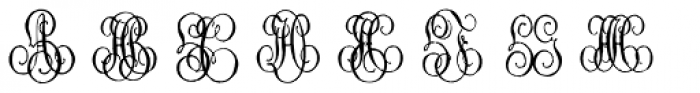 1864 GLC Monogram GH Font LOWERCASE