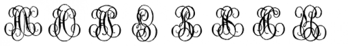 1864 GLC Monogram GH Font LOWERCASE