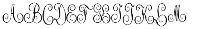 1864 GLC Monogram Initials Font LOWERCASE