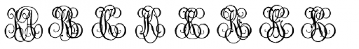 1864 GLC Monogram KL Font UPPERCASE