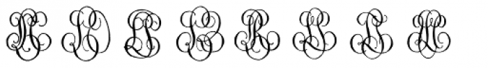 1864 GLC Monogram KL Font LOWERCASE