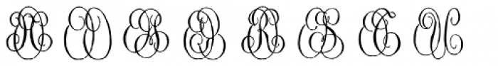 1864 GLC Monogram OP Font UPPERCASE