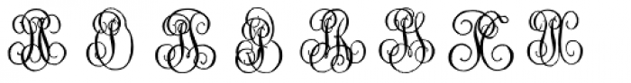 1864 GLC Monogram OP Font LOWERCASE