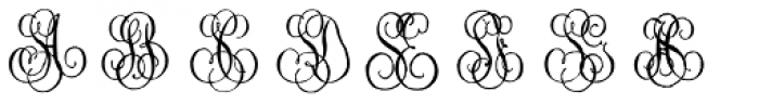 1864 GLC Monogram ST Font UPPERCASE