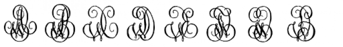 1864 GLC Monogram WX Font UPPERCASE