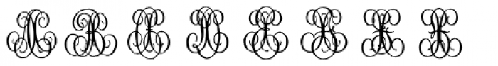 1864 GLC Monogram WX Font LOWERCASE