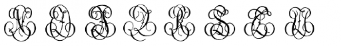 1864 GLC Monogram YZ Font LOWERCASE