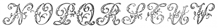 1886 Romantic Initials Font UPPERCASE