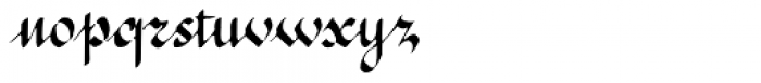 1890 Registers' Script Normal Font LOWERCASE
