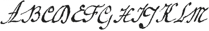 1920 French Script Pro otf (400) Font UPPERCASE
