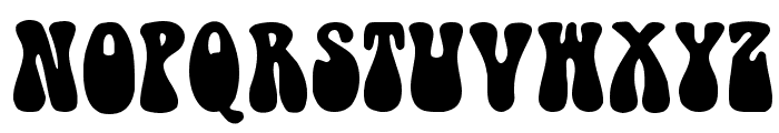 1960s Hippie Font UPPERCASE