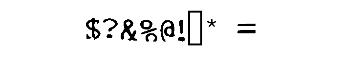 1980sWriter Medium Font OTHER CHARS