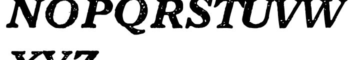 1906 French News Bold Italic Font UPPERCASE