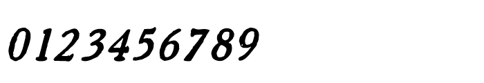 1906 French News Caps Italic Font OTHER CHARS