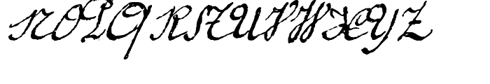 1920 French Script Regular Font UPPERCASE